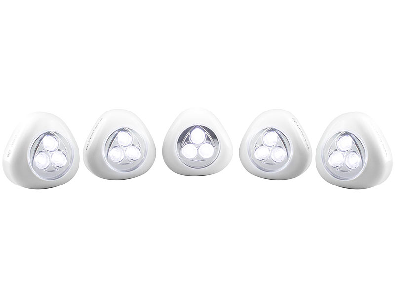 ; LED-Batterieleuchten mit Bewegungsmelder, LED-Grablichter mit Dämmerungssensor 