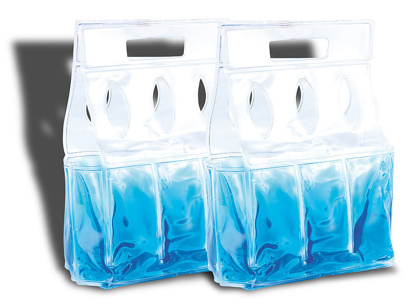 ; Kühltaschen, Trinkflaschen aus Borosilikat-Glas 
