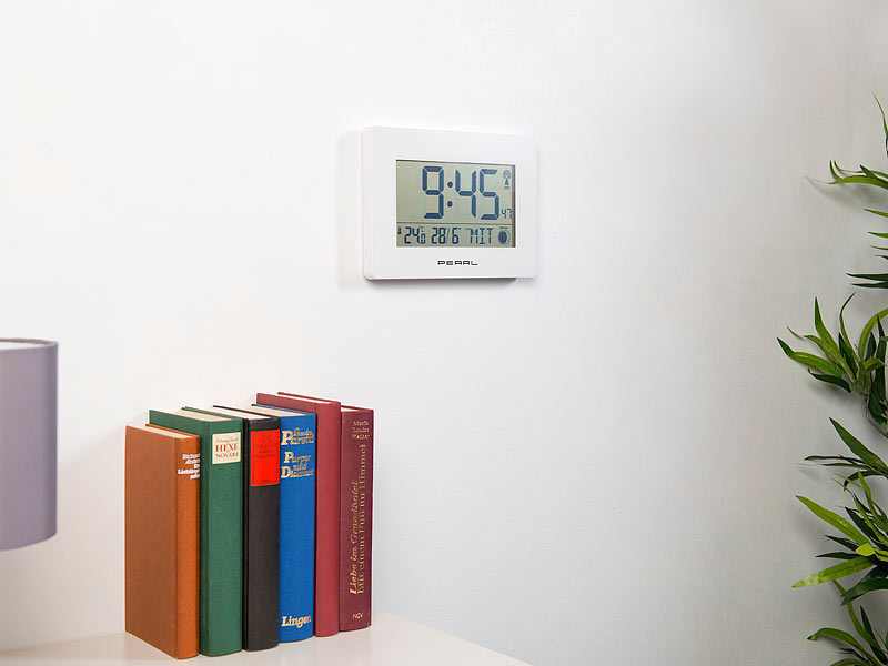 ; Funk-Wecker mit Thermometern Funk-Wecker mit Thermometern Funk-Wecker mit Thermometern 