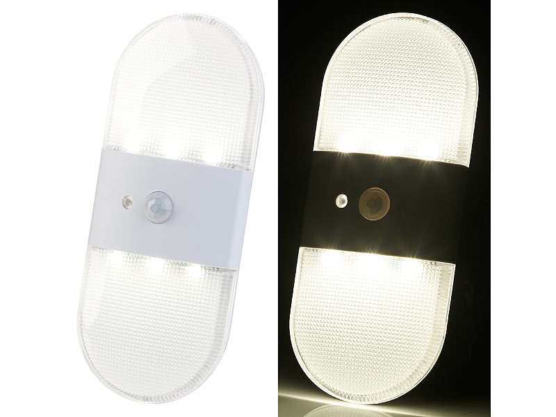 ; LED-Batterieleuchten mit Bewegungsmelder 