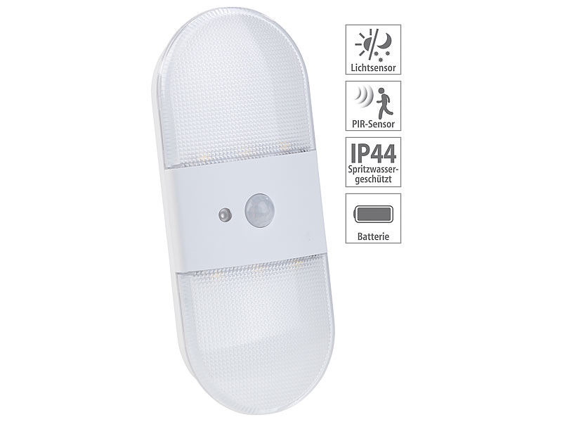 ; LED-Batterieleuchten mit Bewegungsmelder 