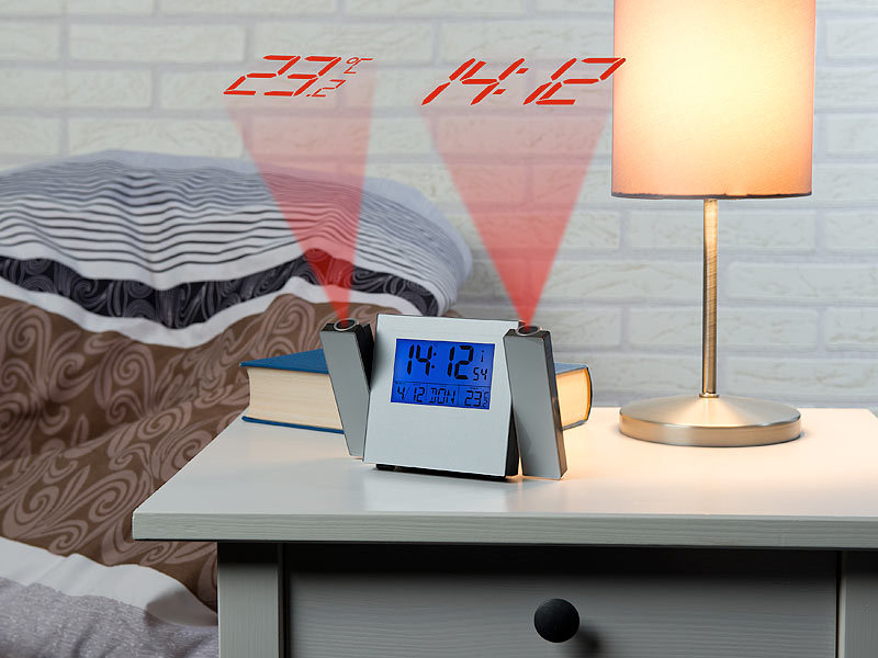 ; Funk-Wecker mit Thermometern Funk-Wecker mit Thermometern 