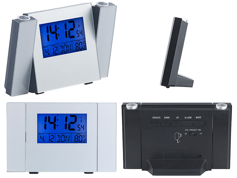 ; Funk-Wecker mit Thermometern Funk-Wecker mit Thermometern 