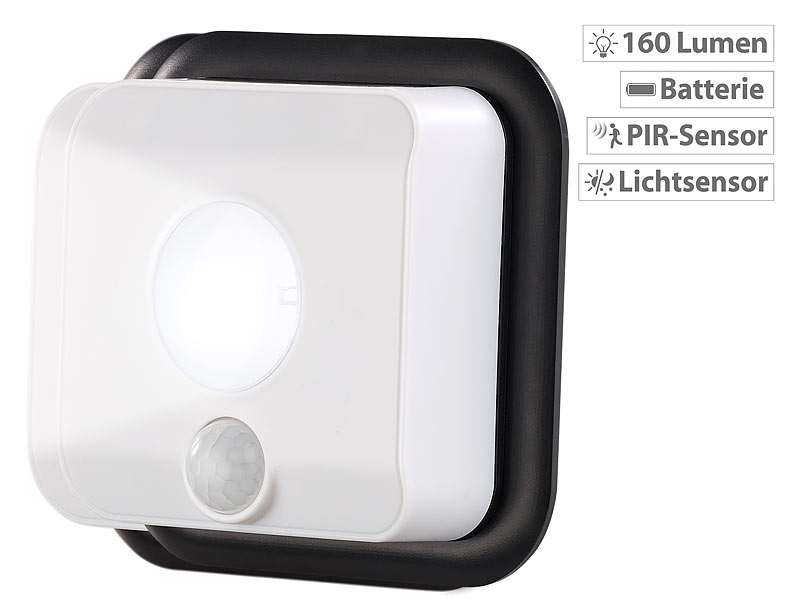; LED-Batterieleuchten mit Bewegungsmelder 
