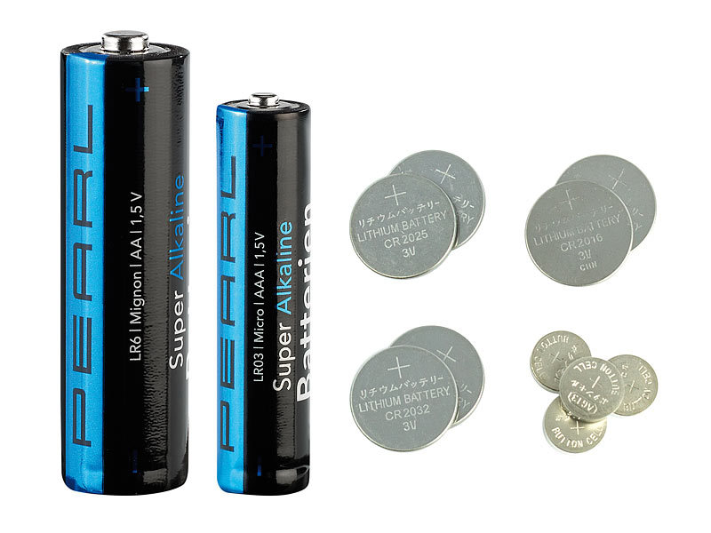 ; Alkaline-Batterien Micro (AAA), Knicklichter 