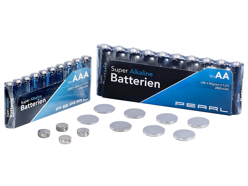 ; Alkaline-Batterien Micro (AAA), Knicklichter 