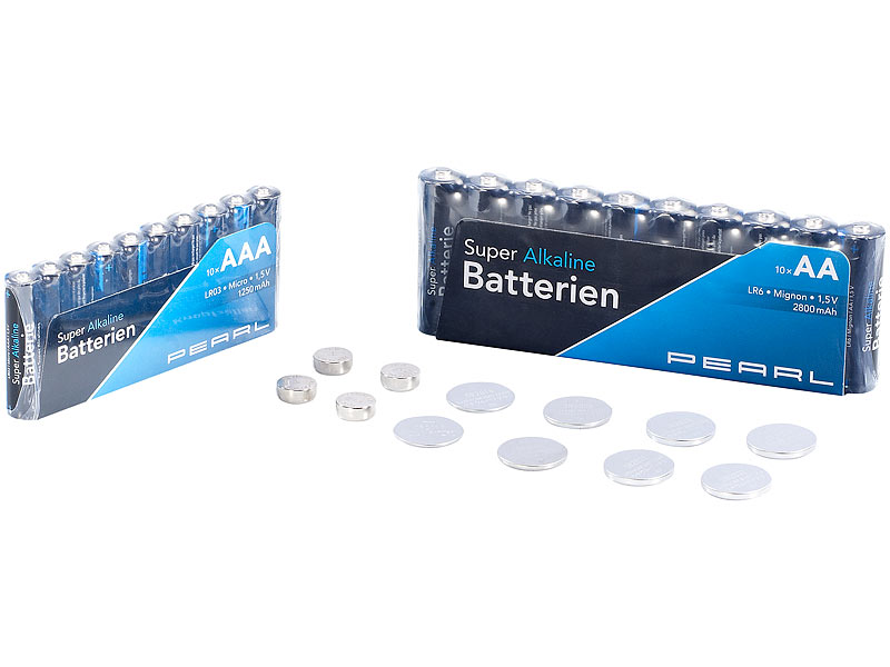 ; Alkaline-Batterien Micro (AAA), Knicklichter 