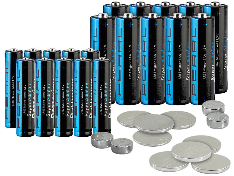 ; Alkaline-Batterien Micro (AAA), Knicklichter 