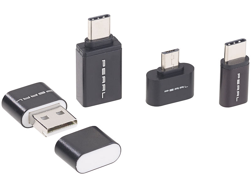 ; USB-3.0-Adapter auf USB Typ C, Micro-USB-Adapter auf USB Typ C 