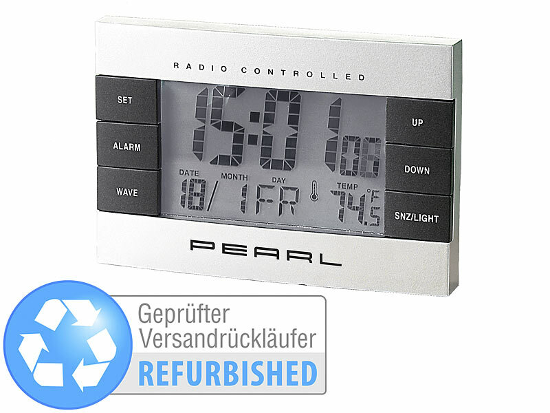 ; Funk-Wecker mit Thermometern Funk-Wecker mit Thermometern Funk-Wecker mit Thermometern 
