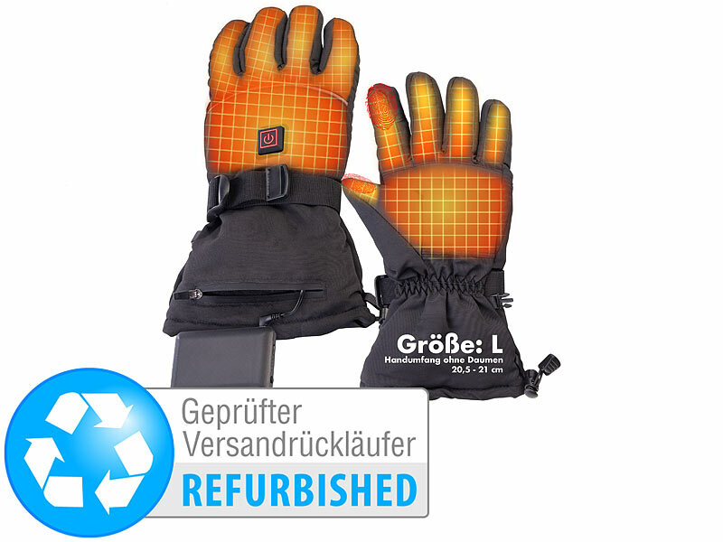 ; Akku-beheizbare Handschuhe mit kapazitiven Fingerkuppen Akku-beheizbare Handschuhe mit kapazitiven Fingerkuppen Akku-beheizbare Handschuhe mit kapazitiven Fingerkuppen