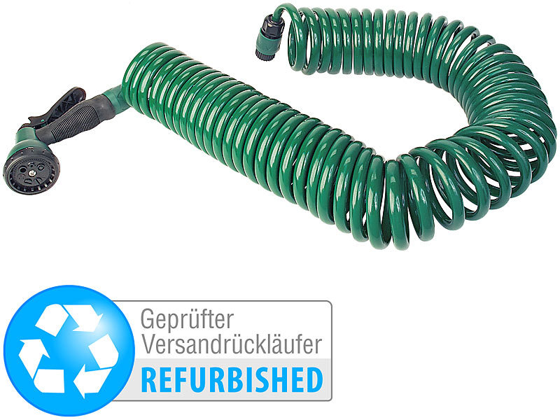 ; Spiralschlauch-Sets, Spiral GartenschläucheSchlauchspiralenSpiralgartenschläuche für BewässerungenBewässerungsschläuche für GärtenRasen Gärten Pflanzen Teiche Beete Vorgärten Bäume Sträucher Blumen Gemüse Obst  BewässerungenGartenzubehörSprühköpfe spiralförmige Zoll giessen Brausen Sprühpistolen 