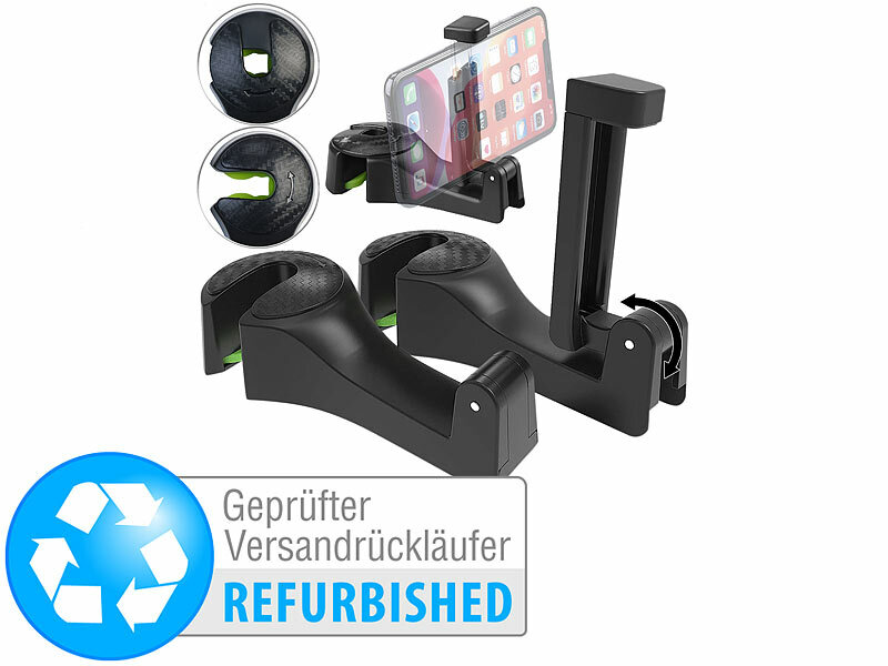 ; USB-Solar-Powerbanks mit LED-Taschenlampe, Universal-Smartphone & Tablet-Ständer 