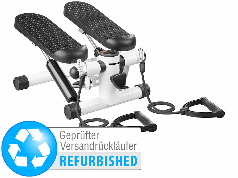 ; Twisting Disk Bauch- & Hüft-Trainer, Heimtrainer mit Tablet-/ Laptop-Ablagen 