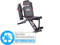 ; Heimtrainer mit Tablet-/ Laptop-Ablagen 