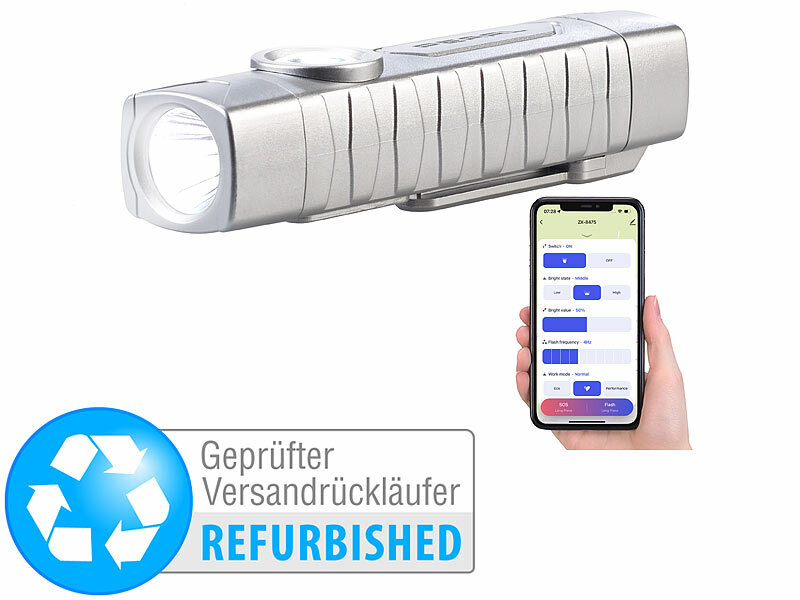 ; LED-Taschenlampen mit Arbeitsleuchte 