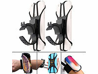 PEARL sports Handyhalterung-Armband, Fahrradlenker Handyhalterung; Automatische Rebound-Bauchräder mit digtalem Timer Automatische Rebound-Bauchräder mit digtalem Timer Automatische Rebound-Bauchräder mit digtalem Timer 