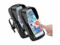 PEARL sports Motorrad Navi Halterung, Fahrradlenkertaschen; 3in1 Handyhalterungen für Handgelenk, Oberarm und Fahrrad 3in1 Handyhalterungen für Handgelenk, Oberarm und Fahrrad 3in1 Handyhalterungen für Handgelenk, Oberarm und Fahrrad 