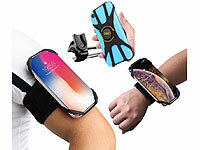 PEARL sports Handyhalterung-Armbänder, Handyhalterung Fahrradlenker