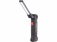 PEARL LED Arbeitsleuchte Akku, Akku-Arbeitsleuchte mit Magnet; LED-Taschenlampen mit Arbeitsleuchte LED-Taschenlampen mit Arbeitsleuchte LED-Taschenlampen mit Arbeitsleuchte 