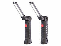 PEARL Arbeit Lampen LED, COB LED Arbeitsleuchte Akku; LED-Taschenlampen mit Arbeitsleuchte LED-Taschenlampen mit Arbeitsleuchte LED-Taschenlampen mit Arbeitsleuchte 