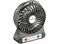 PEARL Akku Tischventilator, Mini Ventilator Akku