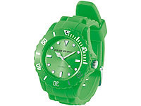 PEARL Silikonuhr, Wasserdichte Uhr, Armbanduhr Damen, Kinderarmbanduhr