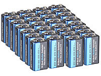 PEARL Blockbatterien 9V-Block, Blockbatterie 9V-Block Alkaline
