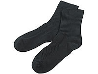 PEARL basic Socken aus Bambus-Viskose, 3 Paar, Gr. 43-46, schwarz