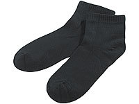 PEARL basic Sneaker-Socken Bambus-Viskose, 3 Paar, Gr. 35-38, schwarz; Herrensocken Herrensocken 