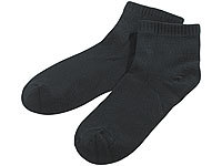 PEARL basic Sneaker-Socken Bambus-Viskose, 3 Paar, Gr. 39-42, schwarz; Herrensocken Herrensocken 