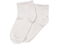 PEARL basic Sneaker-Socken aus Bambus-Viskose, 3 Paar weiß, Gr. 43-46