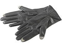 PEARL urban Touchscreen-Handschuhe, Ziegenleder, f. Herren, Gr. 8 (M)