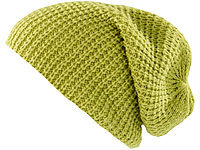 PEARL urban XXL-Strick-Mütze Long Beanie, hellgrün