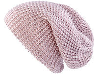 PEARL urban XXL-Strick-Mütze Long Beanie, rosa