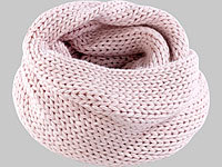 PEARL urban XXL-Loop-Schal aus rosa Grobstrick; Strick-Mützen Strick-Mützen 