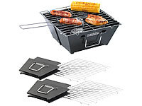 PEARL Klappgrill, Minigrill, Falt-Grill, Kleiner Grill