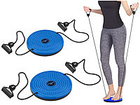 PEARL sports 2er-Set Fitness Twisting Disks mit Expander für Bauch, Taille & Arme