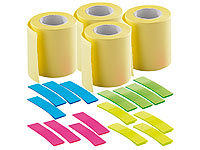 PEARL Haftnotizen Rolle, Klebezettelroller, Haftstreifen-Roller