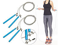 PEARL sports 2er-Set Profi-Highspeed-Springseile, 3D-Kugellager & Drahtkern, blau; Hula-Hoop-Reifen Hula-Hoop-Reifen Hula-Hoop-Reifen Hula-Hoop-Reifen 