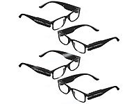 PEARL Brillen, Beleuchtete Lesebrille, Brillen LED-Licht