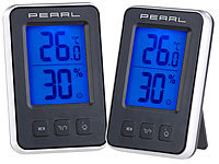 PEARL Thermo und Hygrometer, Thermometer Raum, Raumklima Thermometer