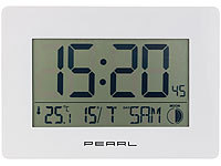 PEARL Digitale Wanduhr groß, Jumbo Uhr, LCD Wanduhr groß