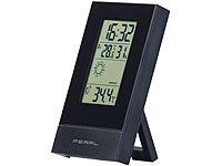 PEARL Funkuhr Thermometer, Uhr mit Thermometer
