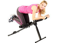 ; Heimtrainer mit Tablet-/ Laptop-Ablagen, Twisting Disk Bauch- & Hüft-Trainer 