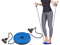 PEARL sports Fitness Twisting Disk mit Expander für Bauch, Taille & Arme, Ø 24,5 cm; Hula-Hoop-Reifen 