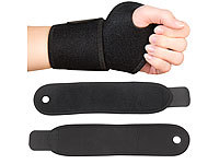 PEARL sports 2er-Set Handgelenk-Bandage für Kraftsport, aus Neopren, Universalgröße; Twisting Disk Bauch- & Hüft-Trainer 