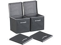 PEARL Aufbewahrungskiste, Faltbare Box, Faltbare Box mit Deckel