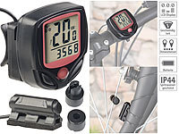 PEARL sports Digitaler 15in1-Fahrrad-Computer mit LCD-Display & Radsensor, IP44; Fitness Pulsuhren Fitness Pulsuhren Fitness Pulsuhren 