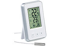 PEARL Außenthermometer, Thermometer mit Außenfühler Kabel